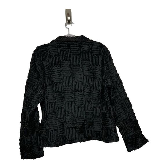 Samuel Dong Jacket Womens Large Embroidered 3D Design Art-to-Wear Full Zip - Picture 2 of 12